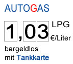 aktueller Gaspreis: 1.03 Euro